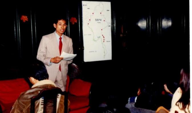 Speaking at the international institute of San Francisco