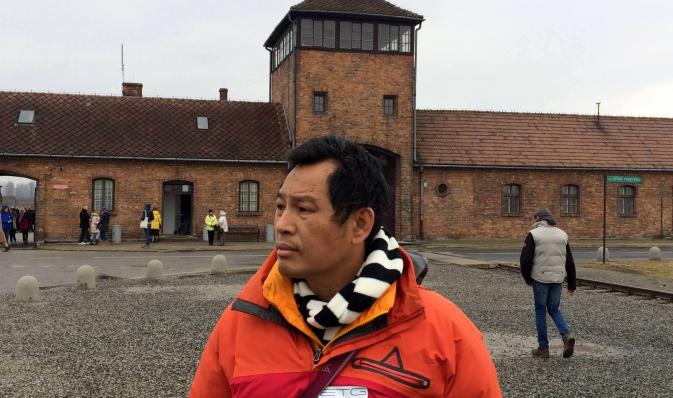 Zarni at Auschwitz Birkenau March 2017