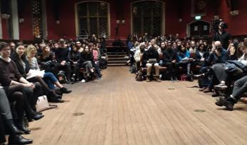 Oxford Union audience central shot